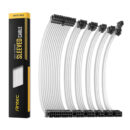 Antec 300mm Sleeved Braided Power Extension Cable Kit – White